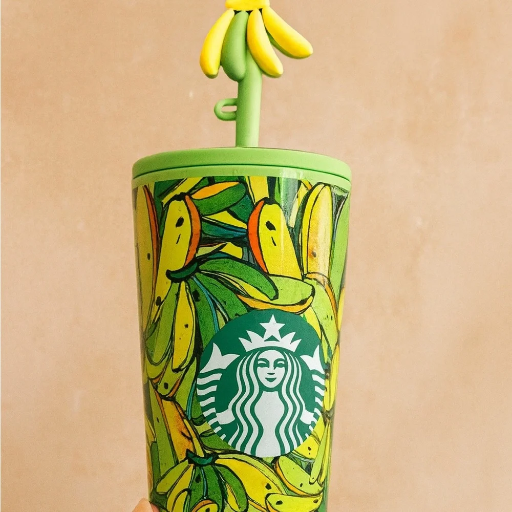 Starbucks Tropical Green and Yellow Tumbler